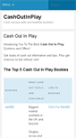 Mobile Screenshot of cashoutinplay.com